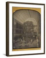 The Crystal Palace at Hyde Park, London by John Jabez Edwin Mayall-John Jabez Edwin Mayall-Framed Photographic Print