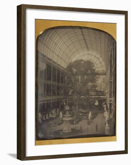 The Crystal Palace at Hyde Park, London by John Jabez Edwin Mayall-John Jabez Edwin Mayall-Framed Photographic Print