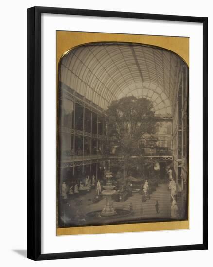 The Crystal Palace at Hyde Park, London by John Jabez Edwin Mayall-John Jabez Edwin Mayall-Framed Photographic Print