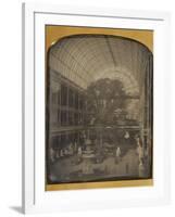 The Crystal Palace at Hyde Park, London by John Jabez Edwin Mayall-John Jabez Edwin Mayall-Framed Photographic Print