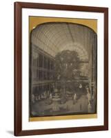 The Crystal Palace at Hyde Park, London by John Jabez Edwin Mayall-John Jabez Edwin Mayall-Framed Photographic Print