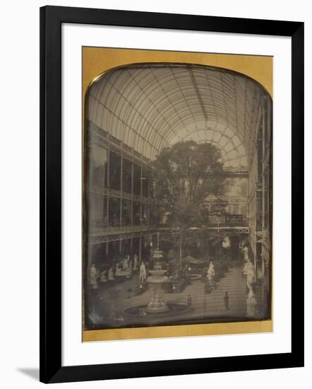 The Crystal Palace at Hyde Park, London by John Jabez Edwin Mayall-John Jabez Edwin Mayall-Framed Photographic Print