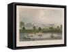 The Crystal Palace from the Serpentine-null-Framed Stretched Canvas