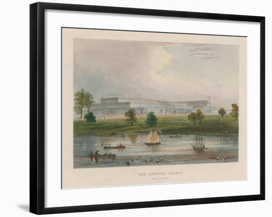 The Crystal Palace from the Serpentine-null-Framed Giclee Print