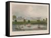 The Crystal Palace from the Serpentine-null-Framed Stretched Canvas