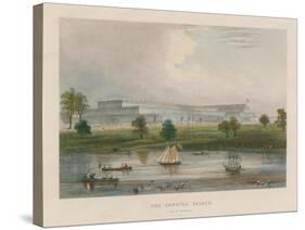 The Crystal Palace from the Serpentine-null-Stretched Canvas