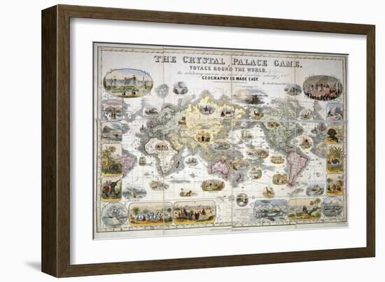 The Crystal Palace Game, Voyage Round the World, 1855-Henry Smith Evans-Framed Giclee Print