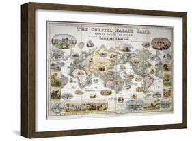 The Crystal Palace Game, Voyage Round the World, 1855-Henry Smith Evans-Framed Giclee Print