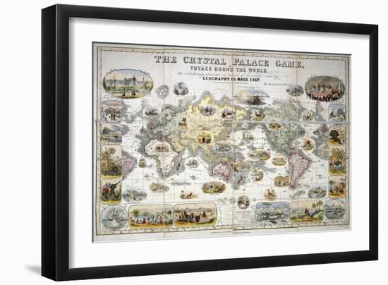 The Crystal Palace Game, Voyage Round the World, 1855-Henry Smith Evans-Framed Giclee Print