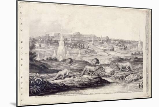 The Crystal Palace-Benjamin Waterhouse Hawkins-Mounted Giclee Print