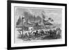 The Cuban Insurrection--The Patriots Burning a Sugar-Mill in Los Ingenios, near Trinidad.-null-Framed Giclee Print