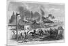 The Cuban Insurrection--The Patriots Burning a Sugar-Mill in Los Ingenios, near Trinidad.-null-Mounted Giclee Print