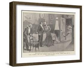 The Cuckoo, the New Comedy Farce at the Avenue, Scene from Act II-null-Framed Giclee Print
