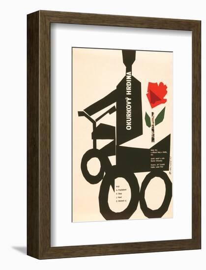 The Cucumber Hero-Okurkovy-null-Framed Art Print