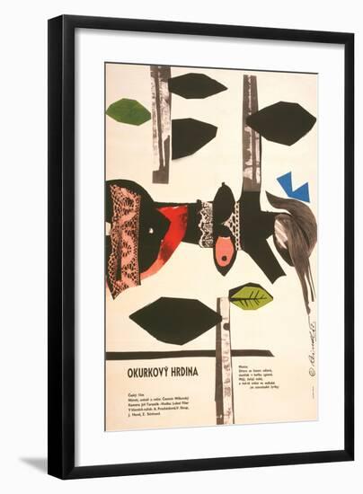 The Cucumber Hero-Okurkovy-null-Framed Art Print