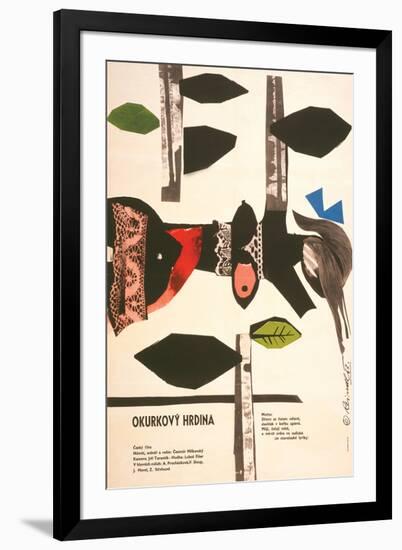 The Cucumber Hero-Okurkovy-null-Framed Art Print