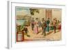 The Cueca Dance and a View of Valdivia-null-Framed Giclee Print