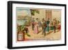 The Cueca Dance and a View of Valdivia-null-Framed Giclee Print