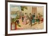 The Cueca Dance and a View of Valdivia-null-Framed Giclee Print