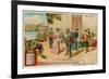 The Cueca Dance and a View of Valdivia-null-Framed Giclee Print