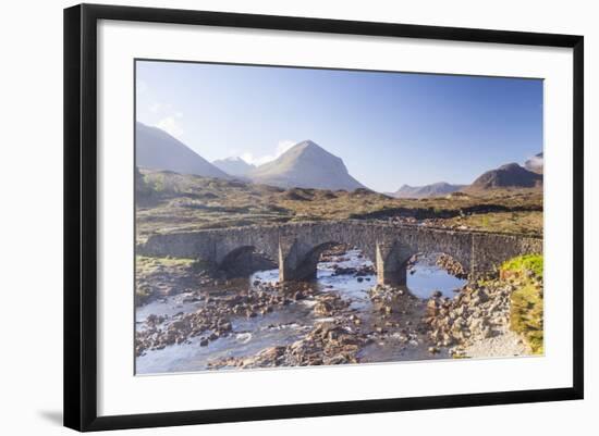 The Cuillin Hills from Sligachan on the Isle of Skye, Inner Hebrides, Scotland-Julian Elliott-Framed Photographic Print