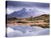 The Cuillins Reflected in the Lochan, Sligachan, Isle of Skye, Scotland, UK-Nadia Isakova-Stretched Canvas