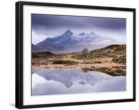 The Cuillins Reflected in the Lochan, Sligachan, Isle of Skye, Scotland, UK-Nadia Isakova-Framed Photographic Print