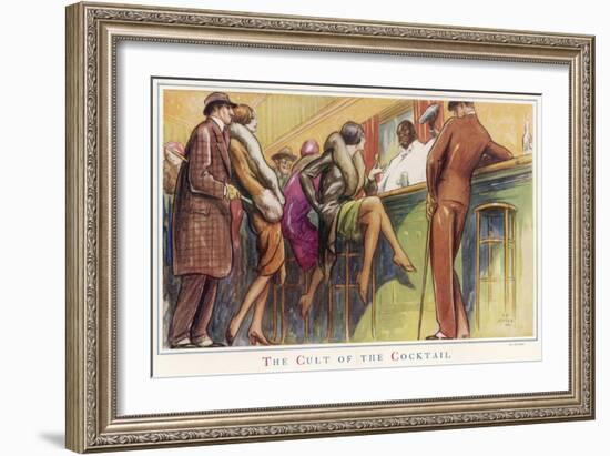 The Cult of the Cocktail-null-Framed Art Print