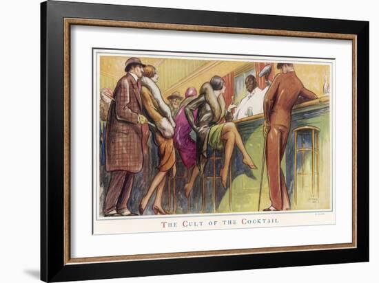 The Cult of the Cocktail-null-Framed Art Print