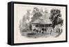 The Cultivation of Tobacco in Sumatra, Indonesia: a Planter's House, 1890-null-Framed Stretched Canvas