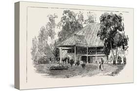 The Cultivation of Tobacco in Sumatra, Indonesia: a Planter's House, 1890-null-Stretched Canvas