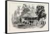 The Cultivation of Tobacco in Sumatra, Indonesia: a Planter's House, 1890-null-Framed Stretched Canvas