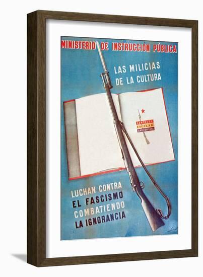 The Cultural Militias Fight Fascism by Combating Ignorance-Amster-Framed Art Print