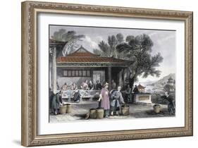 'The Culture and Preparation of Tea', China, 1843-Thomas Allom-Framed Giclee Print