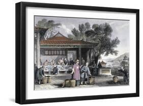 'The Culture and Preparation of Tea', China, 1843-Thomas Allom-Framed Giclee Print