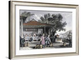 'The Culture and Preparation of Tea', China, 1843-Thomas Allom-Framed Giclee Print