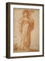 The Cuman Sibyl, C.1630-Claude Vignon-Framed Giclee Print