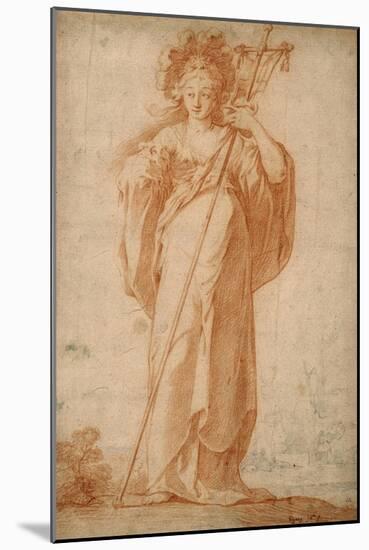 The Cuman Sibyl, C.1630-Claude Vignon-Mounted Giclee Print