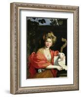 The Cumean Sibyl, 1616-Domenichino-Framed Giclee Print