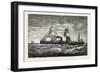 The Cunard Steamship Gallia-null-Framed Giclee Print