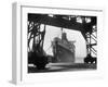 The Cunard White Star Liner the "Queen Mary" Docked at Southampton England-Fred Musto-Framed Photographic Print