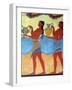 The 'Cup Bearers' fresco from the South Propylaia, Knossos, Crete, Minoan, c1500 BC-NJ Saunders-Framed Photographic Print