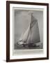 The Cup Challenger Shamrock Leaving Her Moorings-null-Framed Giclee Print