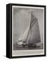 The Cup Challenger Shamrock Leaving Her Moorings-null-Framed Stretched Canvas