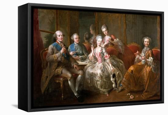 The Cup of Chocolate-Jean-Baptiste Charpentier-Framed Stretched Canvas