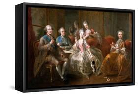 The Cup of Chocolate-Jean-Baptiste Charpentier-Framed Stretched Canvas