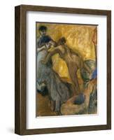 The Cup of Hot Chocolate, 1900-5-Edgar Degas-Framed Giclee Print