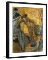 The Cup of Hot Chocolate, 1900-5-Edgar Degas-Framed Giclee Print