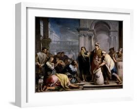 The Cup of Joseph in the Sack of Benjamin, ca. 1749-Jacopo Amigoni-Framed Giclee Print