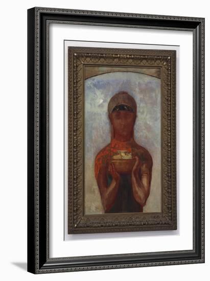 The Cup of Mystery, or Sibyl, C.1890-Odilon Redon-Framed Giclee Print